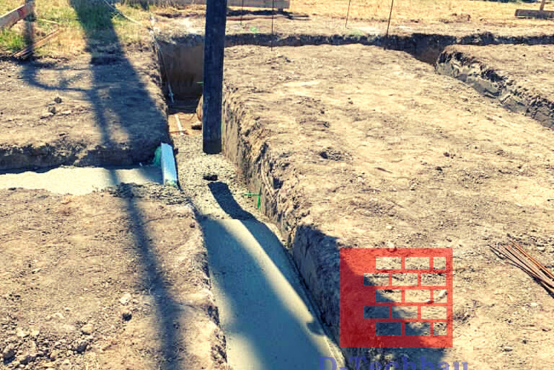 Stavba domu v Rakúsku - RD Vrab21 Kittsee - Betón základových pásov Stavba domu v Rakúsku - RD Vrab21 Kittsee - Betón základových pásov